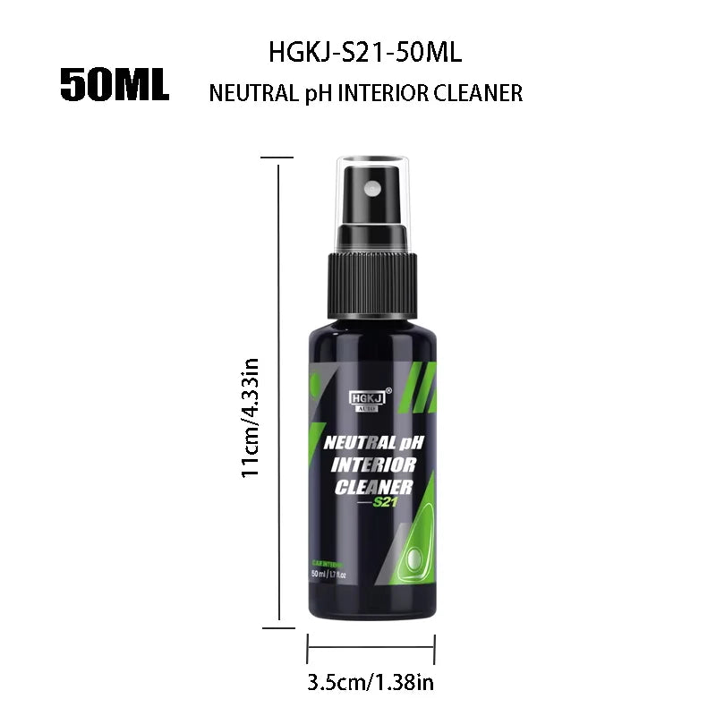 Car Interior Cleaner Agent Ceiling Cleaner Leather Flannel Woven Fabric Water Free Multipurpose Auto Dash Cleaning Tool HGKJ S21 Autofitlife