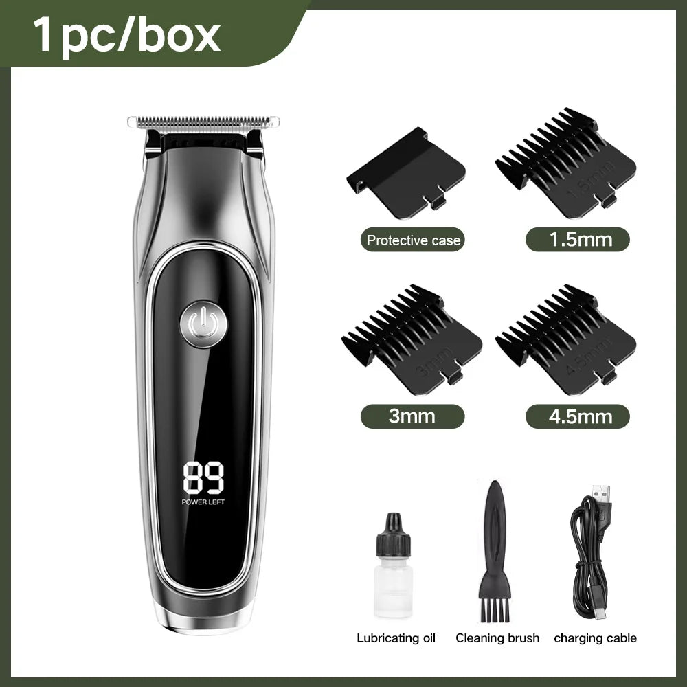 Design of adjustable cutter head with USB charging for electric hair clipper hair and beard trimming Autofitlife